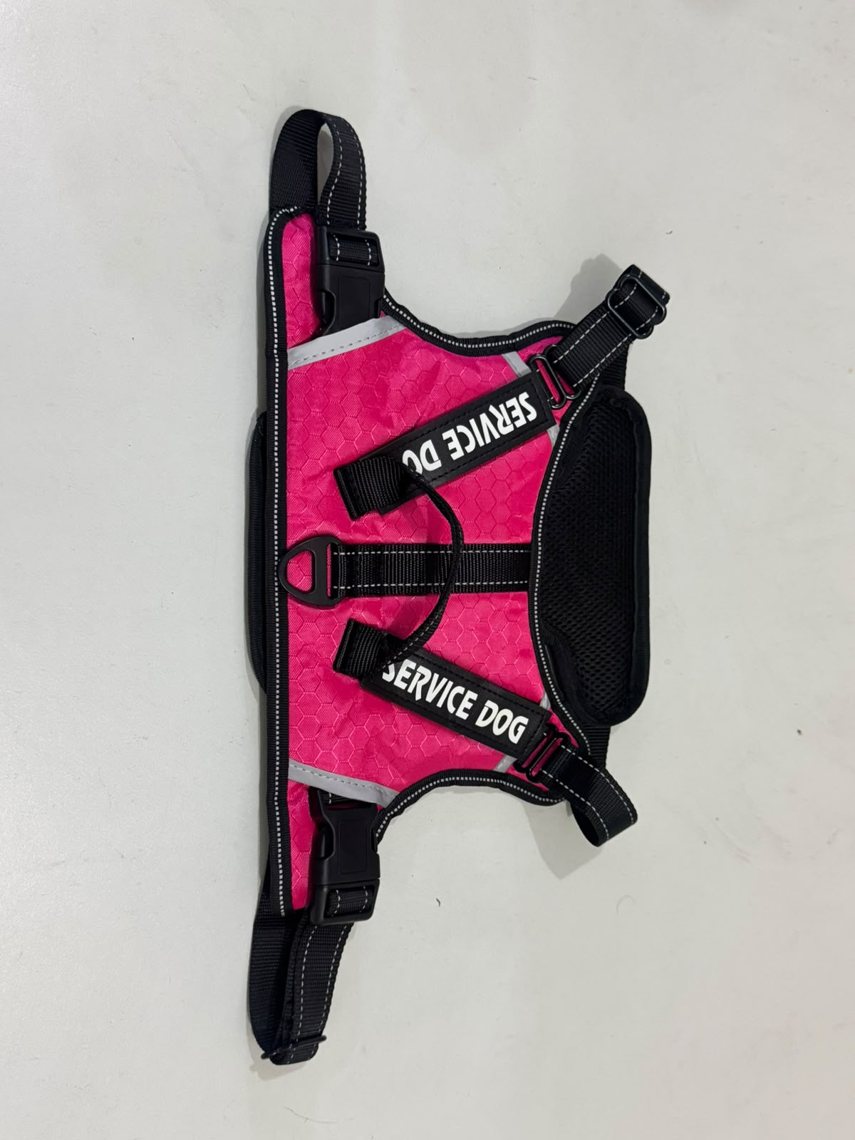 Arnés rosado para perro