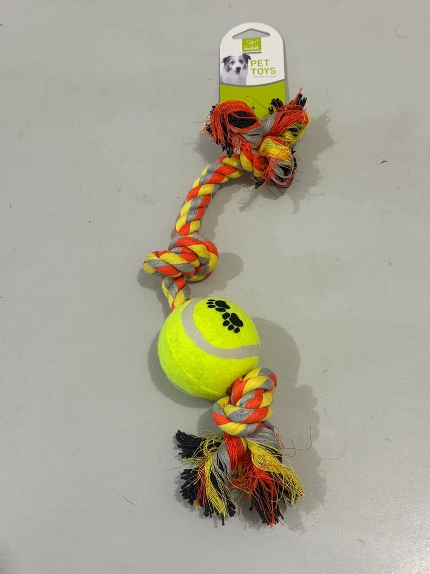 Juguete de cuerda con pelota de tenis